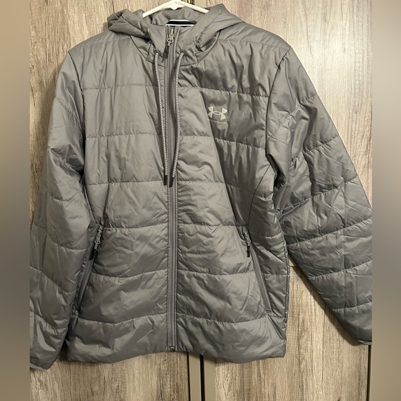 Under Armour Other - Men’s Under Armour Jacket. Great Condition. Light gray. Wind proof. Size M